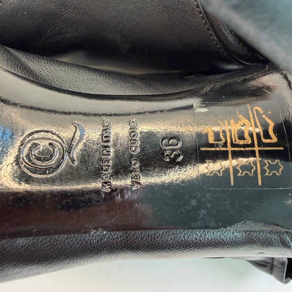 Alexander McQueen Leather Peep-Toe Platform Booties – Black – EU 36 - Picture 14 of 16